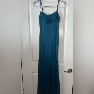 Azazie Chantal Dress (Ink Blue)